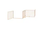 Vidaxl Dog Gate With Door Foldable 4 Panels 320 Cm Poplar Wood Vidaxl Dog Gate With Door Foldable 4 Panels 320 Cm Poplar Wood