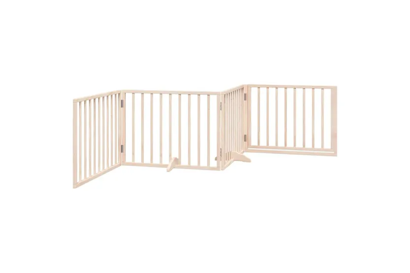 Vidaxl Dog Gate With Door Foldable 4 Panels 320 Cm Poplar Wood Vidaxl Dog Gate With Door Foldable 4 Panels 320 Cm Poplar Wood