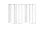 Vidaxl Dog Gate Foldable 3 Panels White 150 Cm Poplar Wood Vidaxl Dog Gate Foldable 3 Panels White 150 Cm Poplar Wood