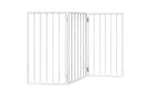 Vidaxl Dog Gate Foldable 3 Panels White 150 Cm Poplar Wood Vidaxl Dog Gate Foldable 3 Panels White 150 Cm Poplar Wood