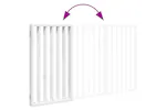 Vidaxl Dog Gate Foldable 3 Panels White 150 Cm Poplar Wood Vidaxl Dog Gate Foldable 3 Panels White 150 Cm Poplar Wood
