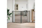 Vidaxl Dog Gate Foldable 2 Panels Black 160 Cm Poplar Wood Vidaxl Dog Gate Foldable 2 Panels Black 160 Cm Poplar Wood