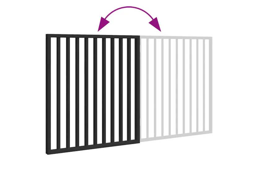 Vidaxl Dog Gate Foldable 2 Panels Black 160 Cm Poplar Wood Vidaxl Dog Gate Foldable 2 Panels Black 160 Cm Poplar Wood