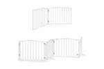Vidaxl Dog Gate With Door Foldable 10 Panels White 800 Cm Poplar Wood Vidaxl Dog Gate With Door Foldable 10 Panels White 800 Cm Poplar Wood