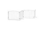 Vidaxl Dog Gate With Door Foldable 10 Panels White 800 Cm Poplar Wood Vidaxl Dog Gate With Door Foldable 10 Panels White 800 Cm Poplar Wood