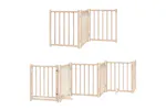 Vidaxl Dog Gate With Door Foldable 15 Panels 750 Cm Poplar Wood Vidaxl Dog Gate With Door Foldable 15 Panels 750 Cm Poplar Wood