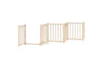 Vidaxl Dog Gate With Door Foldable 15 Panels 750 Cm Poplar Wood Vidaxl Dog Gate With Door Foldable 15 Panels 750 Cm Poplar Wood