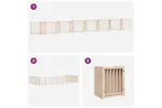 Vidaxl Dog Gate With Door Foldable 15 Panels 750 Cm Poplar Wood Vidaxl Dog Gate With Door Foldable 15 Panels 750 Cm Poplar Wood