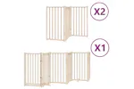 Vidaxl Dog Gate With Door Foldable 12 Panels 600 Cm Poplar Wood Vidaxl Dog Gate With Door Foldable 12 Panels 600 Cm Poplar Wood