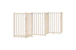 Vidaxl Dog Gate With Door Foldable 12 Panels 600 Cm Poplar Wood Vidaxl Dog Gate With Door Foldable 12 Panels 600 Cm Poplar Wood
