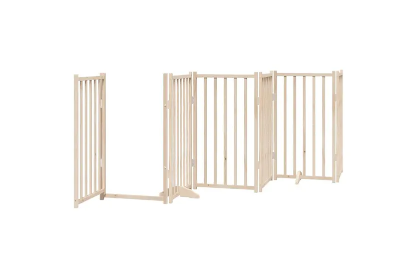 Vidaxl Dog Gate With Door Foldable 12 Panels 600 Cm Poplar Wood Vidaxl Dog Gate With Door Foldable 12 Panels 600 Cm Poplar Wood