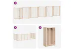 Vidaxl Dog Gate With Door Foldable 12 Panels 600 Cm Poplar Wood Vidaxl Dog Gate With Door Foldable 12 Panels 600 Cm Poplar Wood
