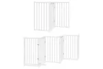 Vidaxl Dog Gate With Door Foldable 15 Panels White 750 Cm Poplar Wood Vidaxl Dog Gate With Door Foldable 15 Panels White 750 Cm Poplar Wood