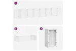 Vidaxl Dog Gate With Door Foldable 15 Panels White 750 Cm Poplar Wood Vidaxl Dog Gate With Door Foldable 15 Panels White 750 Cm Poplar Wood