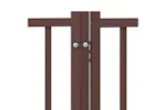 Vidaxl Dog Gate With Door Foldable 15 Panels Brown 750 Cm Poplar Wood Vidaxl Dog Gate With Door Foldable 15 Panels Brown 750 Cm Poplar Wood