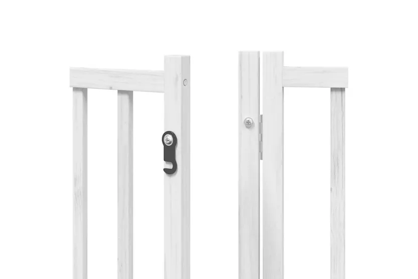 Vidaxl Dog Gate With Door Foldable 8 Panels White 640 Cm Poplar Wood Vidaxl Dog Gate With Door Foldable 8 Panels White 640 Cm Poplar Wood