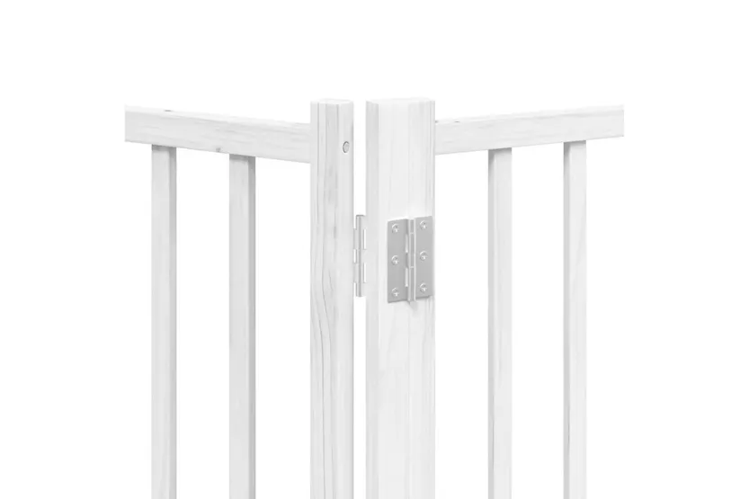Vidaxl Dog Gate With Door Foldable 8 Panels White 640 Cm Poplar Wood Vidaxl Dog Gate With Door Foldable 8 Panels White 640 Cm Poplar Wood