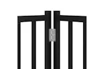 Vidaxl Dog Gate With Door Foldable 6 Panels Black 480 Cm Poplar Wood Vidaxl Dog Gate With Door Foldable 6 Panels Black 480 Cm Poplar Wood