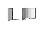 Vidaxl Dog Gate With Door Foldable 10 Panels Black 800 Cm Poplar Wood Vidaxl Dog Gate With Door Foldable 10 Panels Black 800 Cm Poplar Wood