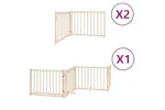 Vidaxl Dog Gate With Door Foldable 8 Panels 640 Cm Poplar Wood Vidaxl Dog Gate With Door Foldable 8 Panels 640 Cm Poplar Wood
