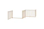 Vidaxl Dog Gate With Door Foldable 8 Panels 640 Cm Poplar Wood Vidaxl Dog Gate With Door Foldable 8 Panels 640 Cm Poplar Wood