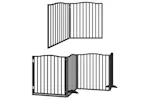 Vidaxl Dog Gate With Door Foldable 10 Panels Black 800 Cm Poplar Wood Vidaxl Dog Gate With Door Foldable 10 Panels Black 800 Cm Poplar Wood