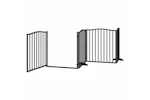 Vidaxl Dog Gate With Door Foldable 10 Panels Black 800 Cm Poplar Wood Vidaxl Dog Gate With Door Foldable 10 Panels Black 800 Cm Poplar Wood