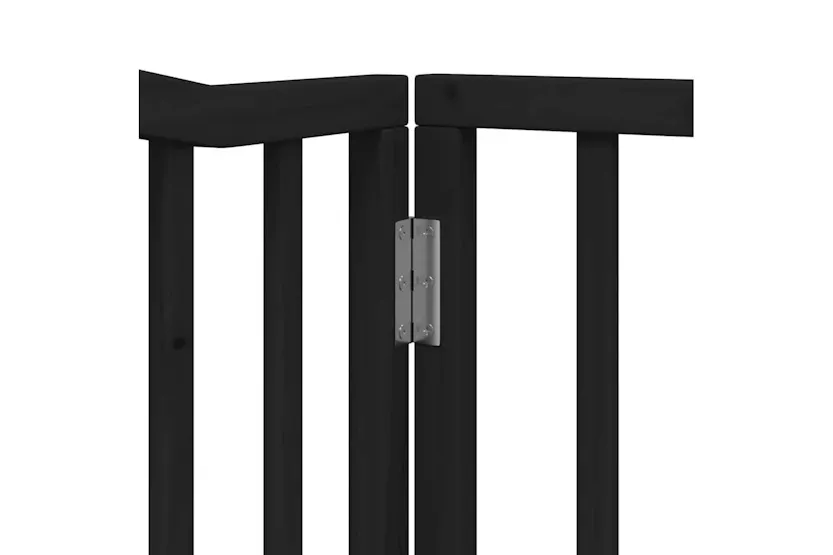 Vidaxl Dog Gate With Door Foldable 10 Panels Black 800 Cm Poplar Wood Vidaxl Dog Gate With Door Foldable 10 Panels Black 800 Cm Poplar Wood