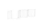 Vidaxl Dog Gate With Door Foldable 9 Panels White 450 Cm Poplar Wood Vidaxl Dog Gate With Door Foldable 9 Panels White 450 Cm Poplar Wood