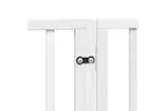 Vidaxl Dog Gate With Door Foldable 9 Panels White 450 Cm Poplar Wood Vidaxl Dog Gate With Door Foldable 9 Panels White 450 Cm Poplar Wood