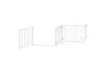 Vidaxl Dog Gate With Door Foldable 10 Panels White 800 Cm Poplar Wood Vidaxl Dog Gate With Door Foldable 10 Panels White 800 Cm Poplar Wood