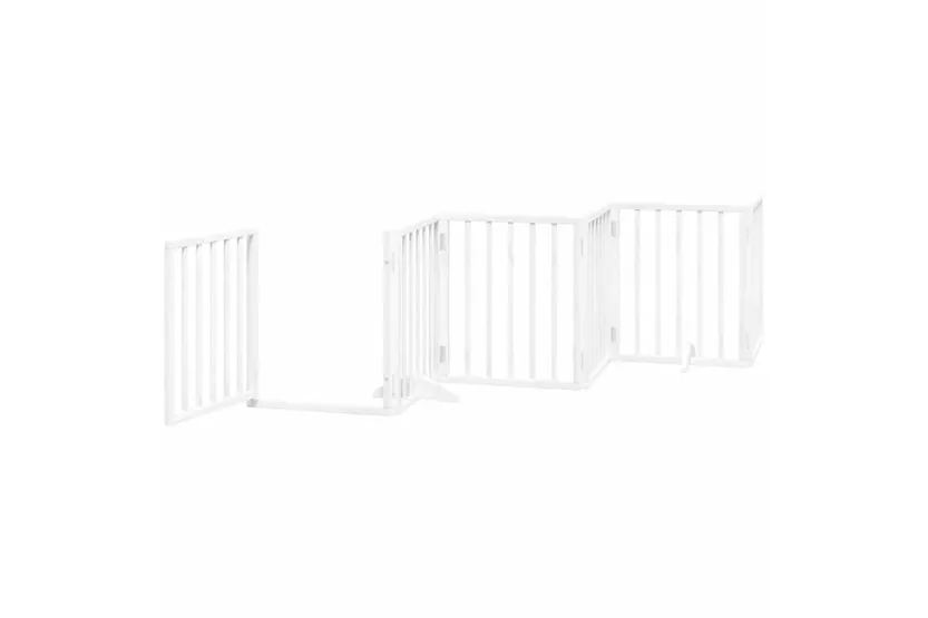 Vidaxl Dog Gate With Door Foldable 15 Panels White 750 Cm Poplar Wood Vidaxl Dog Gate With Door Foldable 15 Panels White 750 Cm Poplar Wood