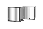 Vidaxl Dog Gate With Door Foldable 10 Panels Black 800 Cm Poplar Wood Vidaxl Dog Gate With Door Foldable 10 Panels Black 800 Cm Poplar Wood