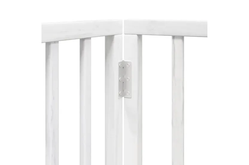 Vidaxl Dog Gate With Door Foldable 12 Panels White 960 Cm Poplar Wood Vidaxl Dog Gate With Door Foldable 12 Panels White 960 Cm Poplar Wood