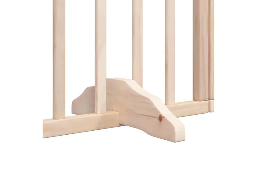 Vidaxl Dog Gate With Door Foldable 12 Panels 960 Cm Poplar Wood Vidaxl Dog Gate With Door Foldable 12 Panels 960 Cm Poplar Wood