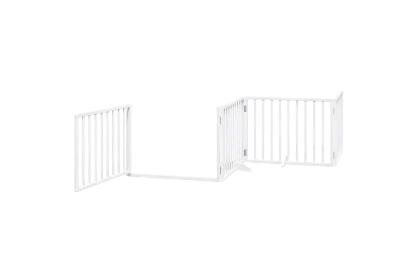 Vidaxl Dog Gate With Door Foldable 6 Panels White 480 Cm Poplar Wood Vidaxl Dog Gate With Door Foldable 6 Panels White 480 Cm Poplar Wood
