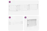 Vidaxl Dog Gate With Door Foldable 6 Panels White 480 Cm Poplar Wood Vidaxl Dog Gate With Door Foldable 6 Panels White 480 Cm Poplar Wood