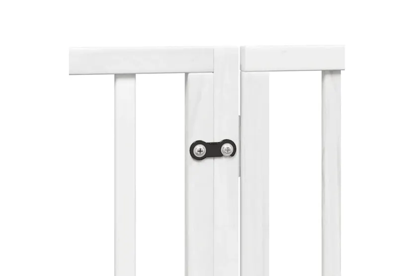 Vidaxl Dog Gate With Door Foldable 6 Panels White 480 Cm Poplar Wood Vidaxl Dog Gate With Door Foldable 6 Panels White 480 Cm Poplar Wood