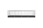 Vidaxl Aviary With Extension Silver 832x414x212 Cm Steel Vidaxl Aviary With Extension Silver 832x414x212 Cm Steel