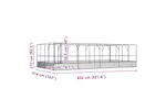 Vidaxl Aviary With Extension Silver 832x414x212 Cm Steel Vidaxl Aviary With Extension Silver 832x414x212 Cm Steel