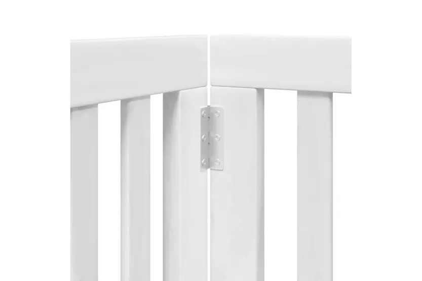 Vidaxl Dog Gate With Door Foldable 9 Panels White 450 Cm Poplar Wood Vidaxl Dog Gate With Door Foldable 9 Panels White 450 Cm Poplar Wood
