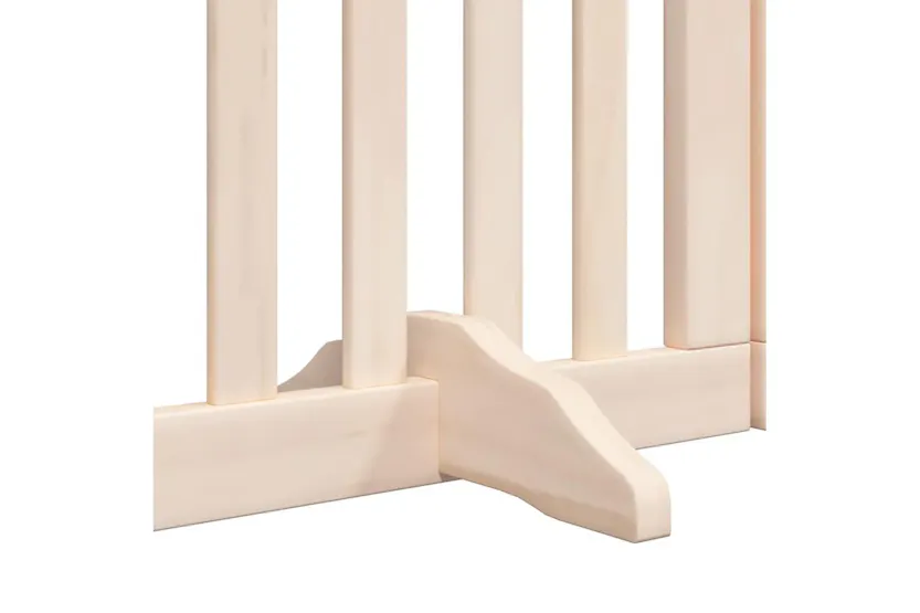 Vidaxl Dog Gate With Door Foldable 9 Panels 450 Cm Poplar Wood Vidaxl Dog Gate With Door Foldable 9 Panels 450 Cm Poplar Wood