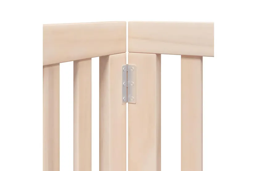 Vidaxl Dog Gate With Door Foldable 9 Panels 450 Cm Poplar Wood Vidaxl Dog Gate With Door Foldable 9 Panels 450 Cm Poplar Wood