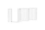 Vidaxl Dog Gate With Door Foldable 15 Panels White 750 Cm Poplar Wood Vidaxl Dog Gate With Door Foldable 15 Panels White 750 Cm Poplar Wood