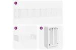 Vidaxl Dog Gate With Door Foldable 15 Panels White 750 Cm Poplar Wood Vidaxl Dog Gate With Door Foldable 15 Panels White 750 Cm Poplar Wood