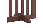Vidaxl Dog Gate With Door Foldable 9 Panels Brown 450 Cm Poplar Wood Vidaxl Dog Gate With Door Foldable 9 Panels Brown 450 Cm Poplar Wood