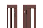 Vidaxl Dog Gate With Door Foldable 9 Panels Brown 450 Cm Poplar Wood Vidaxl Dog Gate With Door Foldable 9 Panels Brown 450 Cm Poplar Wood