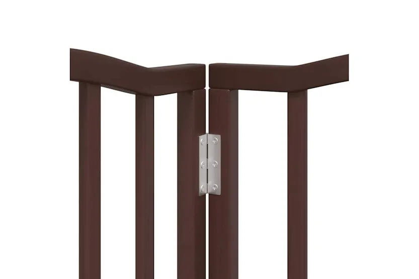 Vidaxl Dog Gate With Door Foldable 6 Panels Brown Oak 300 Cmpoplar Wood Vidaxl Dog Gate With Door Foldable 6 Panels Brown Oak 300 Cmpoplar Wood