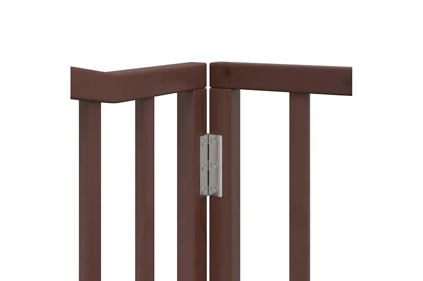 Vidaxl Dog Gate With Door Foldable 4 Panels Brown Oak 320 Cm Poplar Wood Vidaxl Dog Gate With Door Foldable 4 Panels Brown Oak 320 Cm Poplar Wood