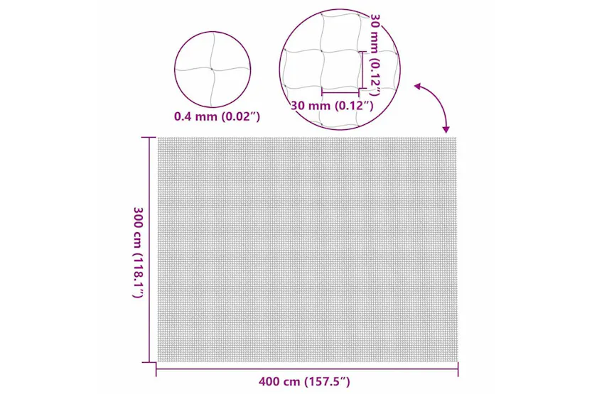 Vidaxl Cat Net Transparent 4x3 M Nylon Vidaxl Cat Net Transparent 4x3 M Nylon